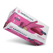 Luva de Procedimento de Latex com Pó Classico Pink Premium Quality - Unigloves