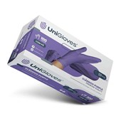Luva de Procedimento de Latex com Pó Classico Purple Premium Quality - Unigloves