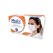 Máscara Descartável Tripla com Elástico Branca - Medix Máscara Descartável Tripla com Elástico Branca - Medix