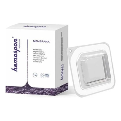 Membrana Regenerativa de Colágeno Hemospon 20x20 - Maquira Membrana Regenerativa de Colágeno Hemospon 20x20 - Maquira