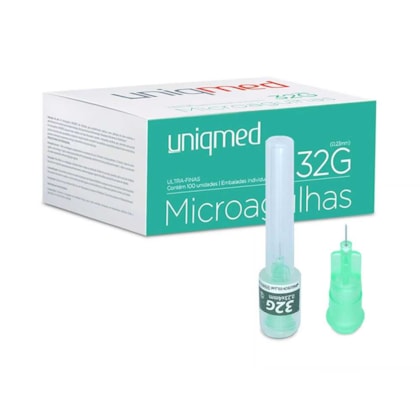 Microagulha Ultra-Fina Estéril com 10un - Uniqmed Microagulha Ultra-Fina Estéril com 10un - Uniqmed