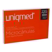 Microcânula 22G (0.70mm) com Agulha Auxiliar - Uniqmed Microcânula 22G (0.70mm) com Agulha Auxiliar - Uniqmed