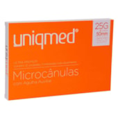 Microcânula 25G (0.50mm) com Agulha Auxiliar - Uniqmed