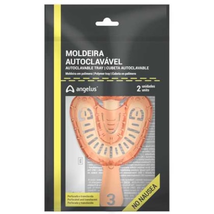 Moldeira Autoclavavel Perfurada Adulto - Angelus