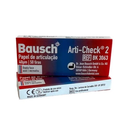 Papel Carbono Anti-Check 2 - Bausch Papel Carbono Anti-Check 2 - Bausch