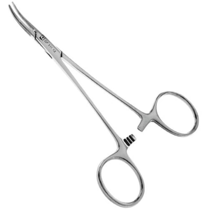 Pinça Halstead Mosquito Curva 12,5cm - Quinelato