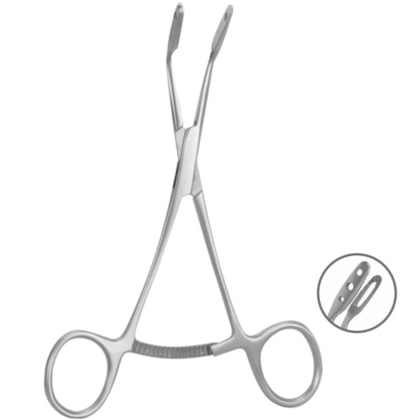 Pinça p Prender Enxerto Fenestrada Três Furos - Quinelato Pinça p Prender Enxerto Fenestrada Três Furos - Quinelato