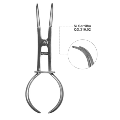 Pinça Porta Grampo Palmer - Quinelato Pinça Porta Grampo Palmer - Quinelato