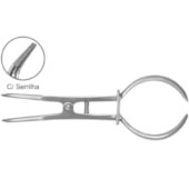 Pinça Porta Grampo Palmer serrilhada - Quinelato Pinça Porta Grampo Palmer serrilhada - Quinelato