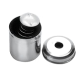 Porta Algodão Inox Limpo com Mola 08x10cm - Fava Porta Algodão Inox Limpo com Mola 08x10cm - Fava