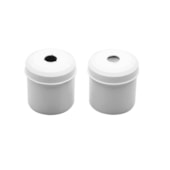 Porta Algodão Plástico Limpo e Servido Branco - Fava Porta Algodão Plástico Limpo e Servido Branco - Fava