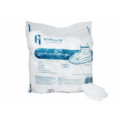 Propé Descartável Gr.20 Sapatilha Branco - Anadona Propé Descartável Gr.20 Sapatilha Branco - Anadona