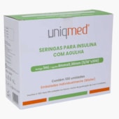 Seringa Insulina 1ML 8MMX0,30MM 30G CX.C/100 Uniqmed