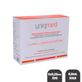 Seringa para Insulina 0,5ml 50UI com 1 und - Uniqmed
