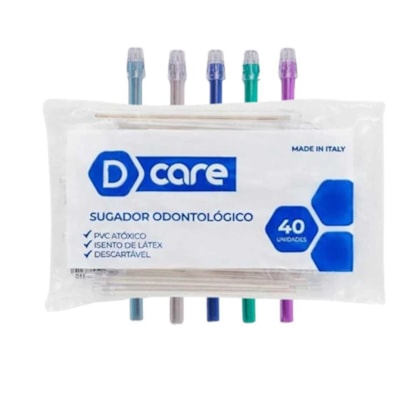 Sugador Descart.Transp.D Care 15CM PCT.C\40