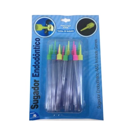 Sugador Endo Descartavel 20 unidades - Andrade Gomes Sugador Endo Descartavel 20 unidades - Andrade Gomes