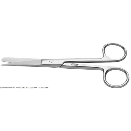 Tesoura Cirúrgica Fina-Romba 17cm Reta - Golgran Tesoura Cirúrgica Fina-Romba 17cm Reta - Golgran
