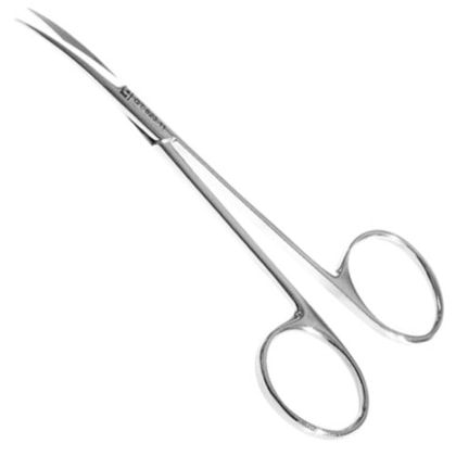 Tesoura Íris F F Curva 11,5cm - Quinelato Tesoura Íris F F Curva 11,5cm - Quinelato