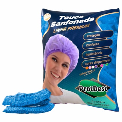 Touca Descartável com Elástico - Protdesc