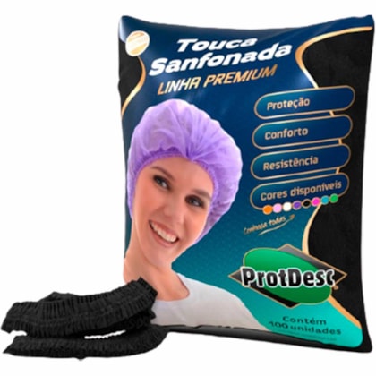 Touca Descartável com Elástico - Protdesc Touca Descartável com Elástico - Protdesc